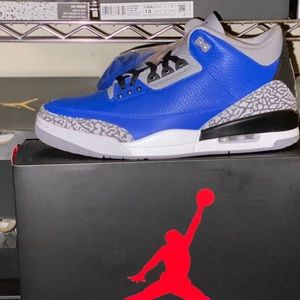 Air Jordan Retro 3 Blue Cement Size 12